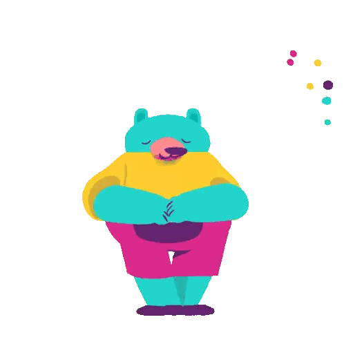 Bear Dancing With Cereal Bowl