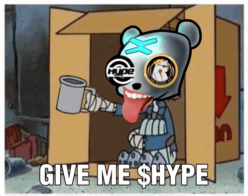 Bear Holding Mug Give Me Shype