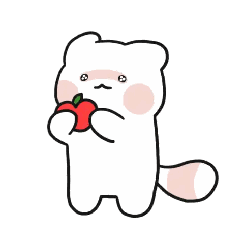Bear Holding Red Apple