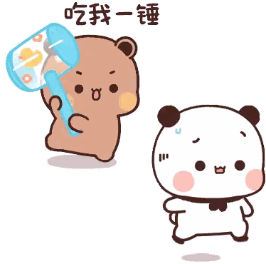 Bear Holding Water Glass Next to Another Bear