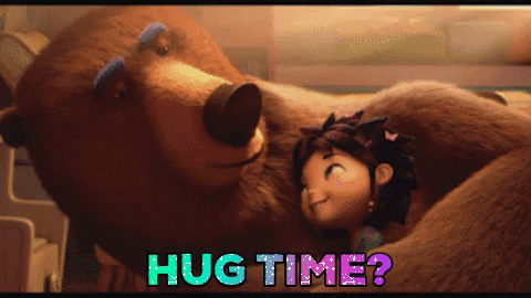 Bear Hug Time Animal Crackers GIF