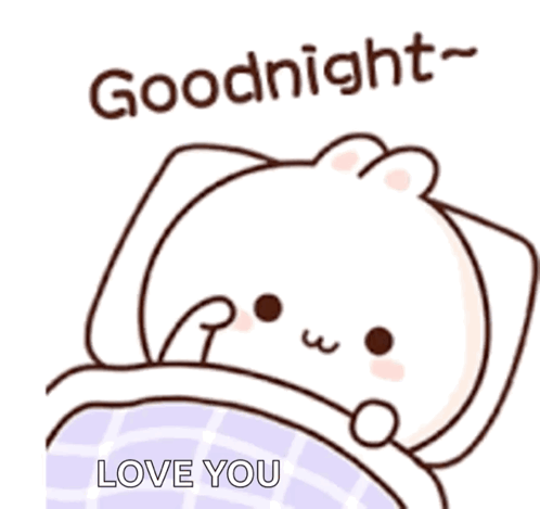 Bear In Bed Goodnight Love You GIF