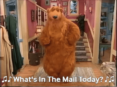 Bear In The Big Blue House What's In The Mail Today GIF