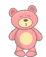Bear Kiss Sticker GIF