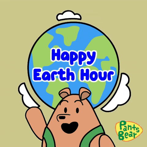 Bear Love Happy Earth Hour GIF