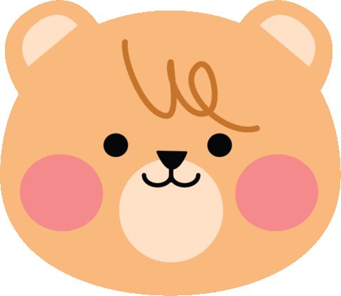 Bear Love Hearts Eyes GIF