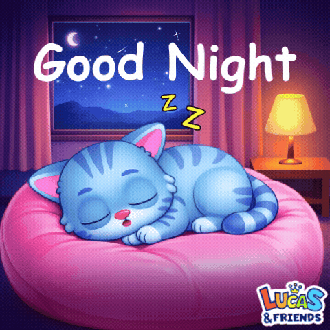 Bear Lying Under Blanket Saying Good Night