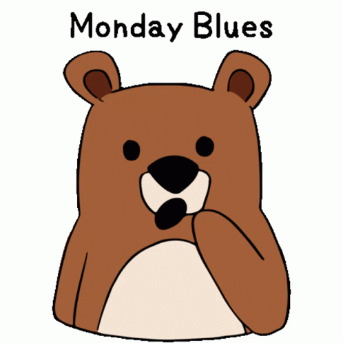Bear Monday Blues GIF