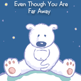 Bear On The Moon Thinking Of You Sympathy GIF