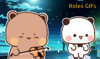 Bear Playing Violin Next to Another Bear