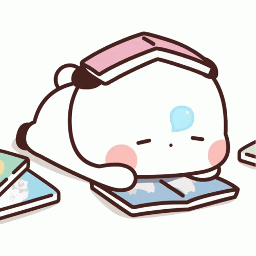 Bear Reading Book with Pink Cover