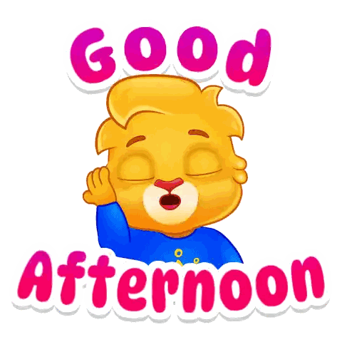 Bear Saying Good Afternoon