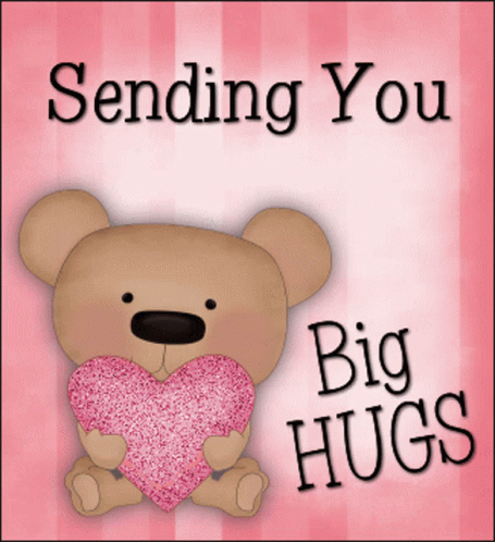 Bear Sending You Big Hugs GIF