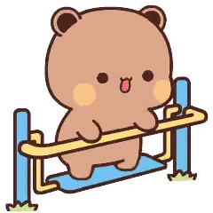 Bear Sitting on Swing Park