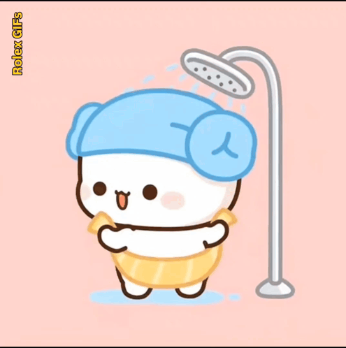 Bear Taking Shower Rolex Gif