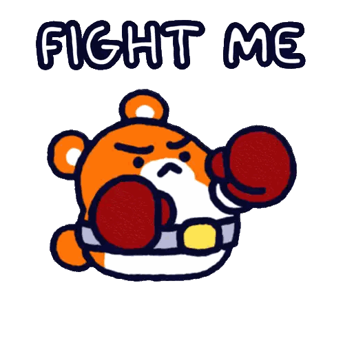Bear Wearing Boxing Gloves Fight Me