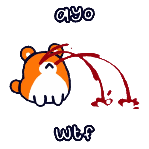 Bear with Blood Nose Ayo Wtf
