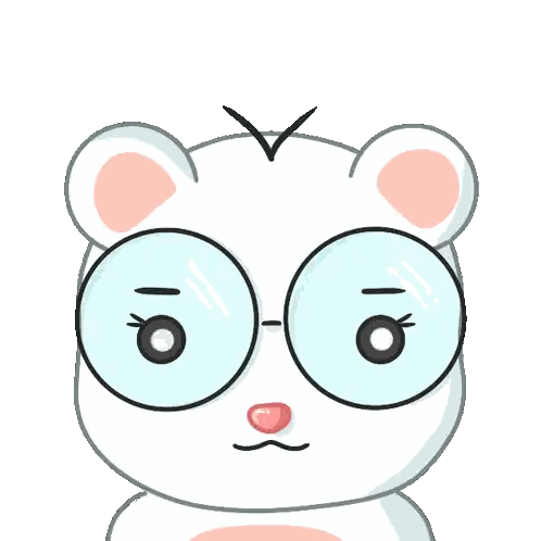 Bear with Glasses and What Text