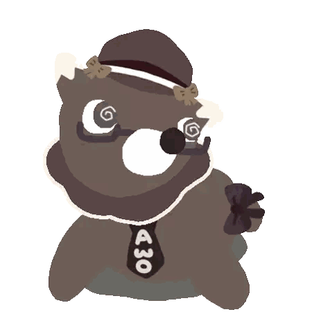 Bear With Hat and Tie Number 430