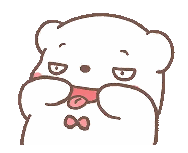 Bear with Open Mouth and Infinity Face