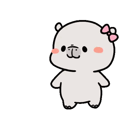 Bear With Pink Bow Blowing Heart