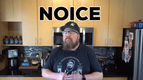 Beard Guy With Noice Fork GIF