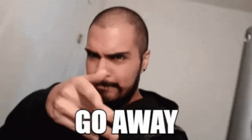 Beard Man Go Away GIF