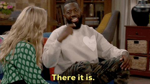 Beard Man Signals Whoomp There It Is GIF