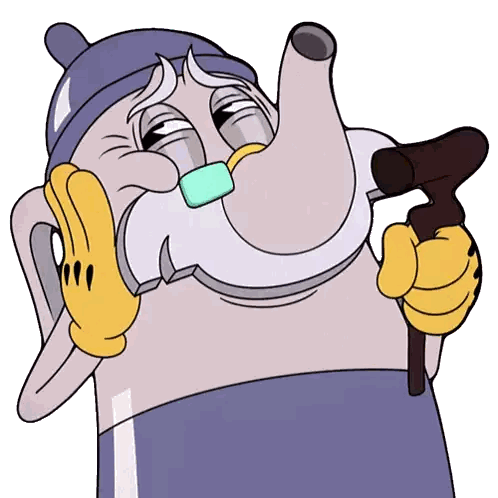 Bearded Character With Cane