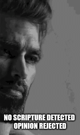 Bearded Crying Man No Scripture Detected Opinion Rejected
