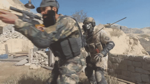 Bearded Gunman and Skull-Headed Rifleman