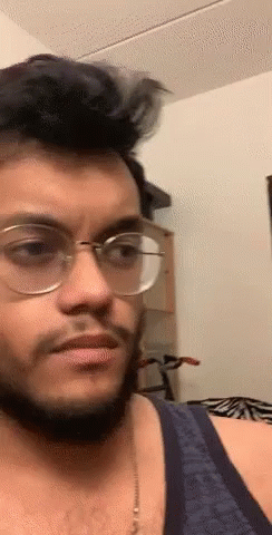 Bearded Guy Huh Reaction GIF