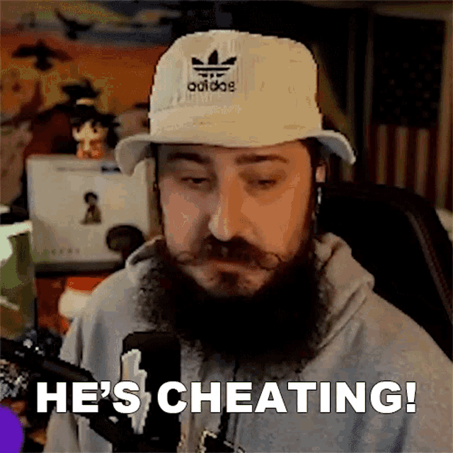 Bearded Guy Saying He's Cheating GIF