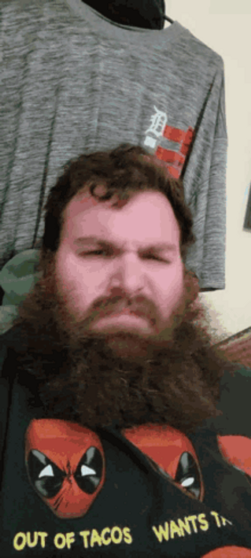 Bearded Guy Smash Ban Hammer GIF