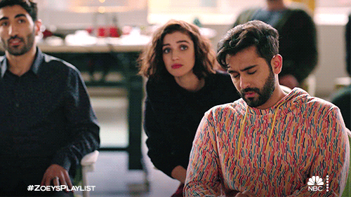 Bearded Guy Uncomfortable Looking Away GIF