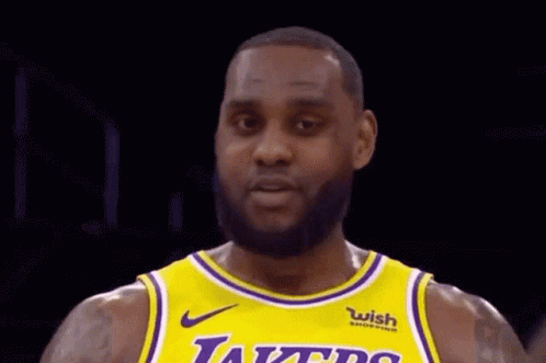 Bearded Lakers Player In Yellow And Purple GIF