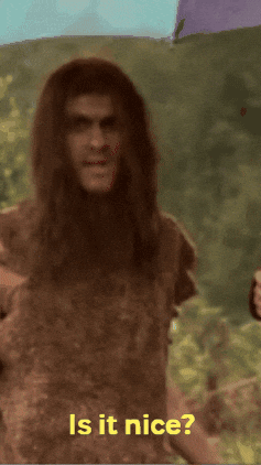 Bearded Long Haired Man Asks Is It Nice