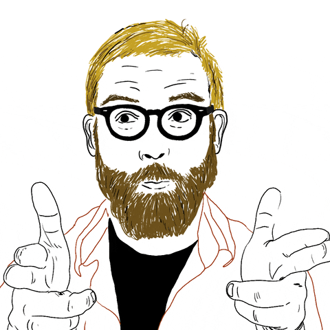 Bearded Man Bang Bang GIF