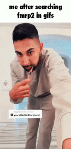 Bearded Man Brushing Teeth TikTok