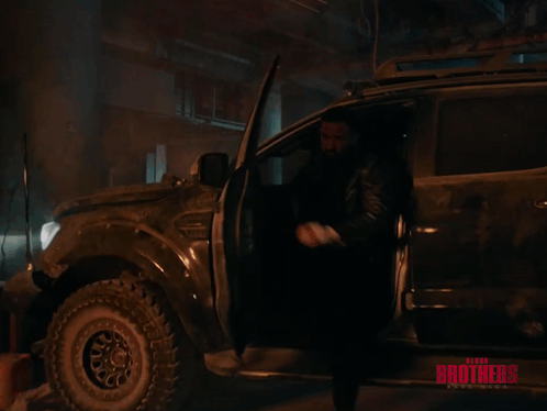 Bearded Man By Car Saying Assalamualaikum GIF