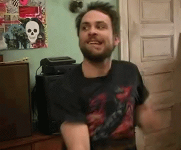 Bearded Man Dancing with Skull Poster