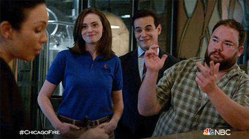 Bearded Man Doing Finger Guns GIF