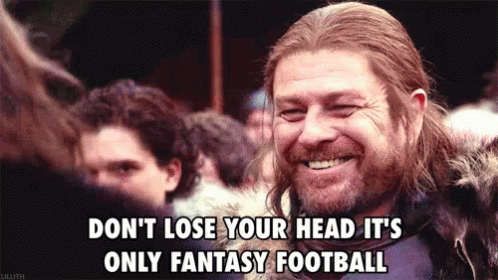 Bearded Man Don't Lose Your Head Fantasy Football