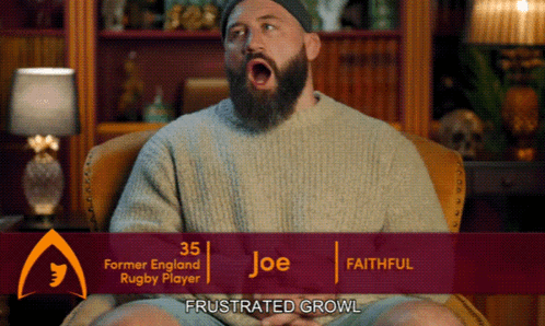 Bearded Man Frustrated Growl