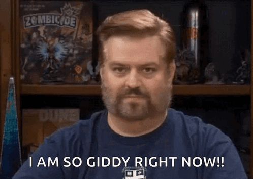 Bearded Man Funny Face I Am So Giddy Right Now GIF