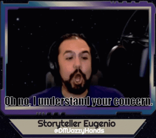 Bearded Man Headphones Oh No I Understand Your Concern GIF