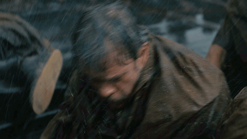 Bearded Man Holding Another Man's Arm With Pull GIF