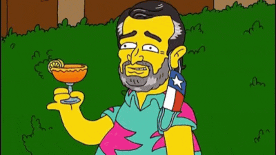 Bearded Man Holding Drink Cruz Enjoys Him When Power Failed