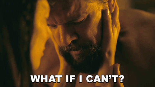 Bearded Man Holding Head What If I Can't GIF
