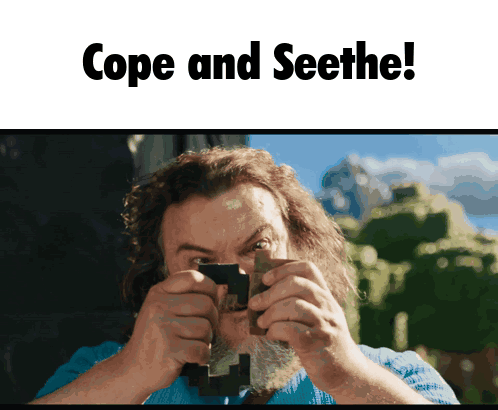 Bearded Man Holding Wood Cope and Seethe